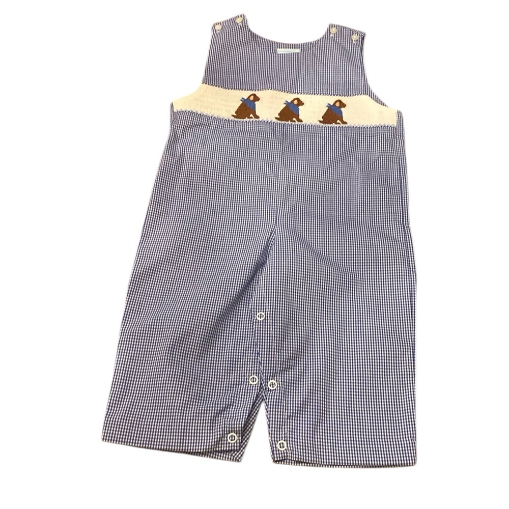 NWT Southern Sunshine Labs Smocked Boys Longall